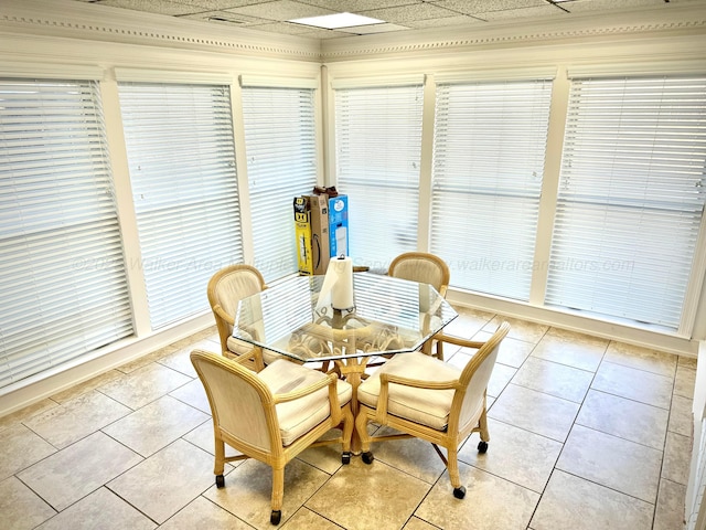 4963 Littleville Rd, Haleyville, AL 35565 - dining space featuring plenty of natural light and light tile patterned floors