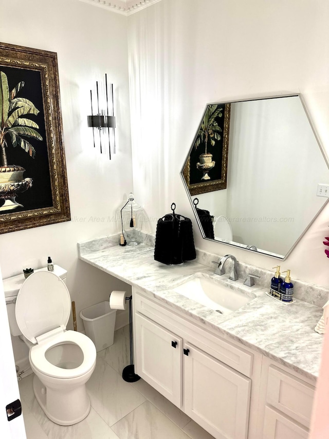 4963 Littleville Rd, Haleyville, AL 35565 - bathroom with marble finish floors and vanity