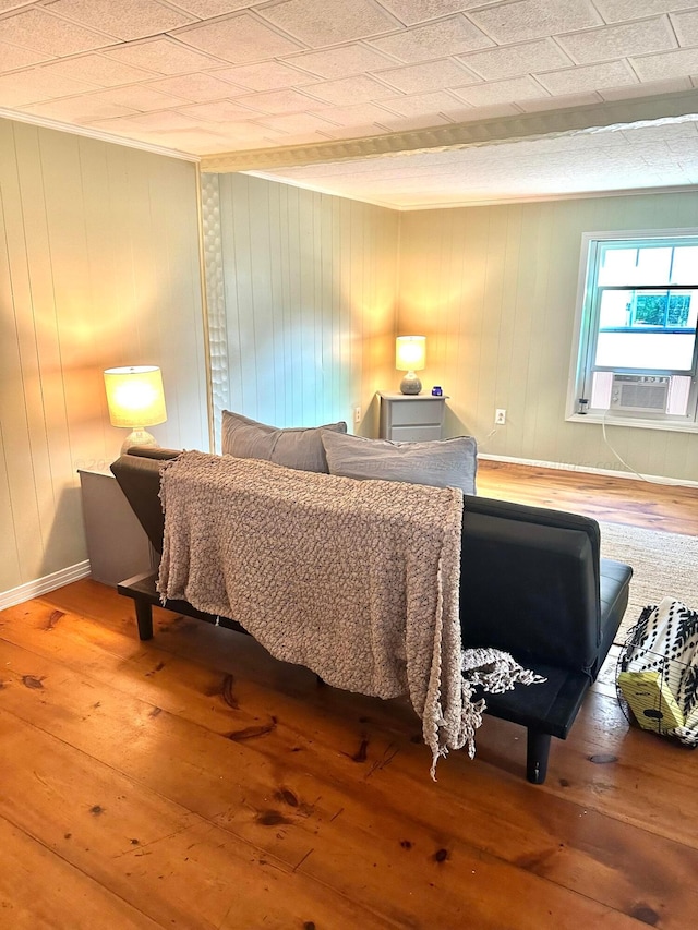 1670 County Highway 47, Winfield, AL 35594 - bedroom with hardwood / wood-style floors, baseboards, and cooling unit