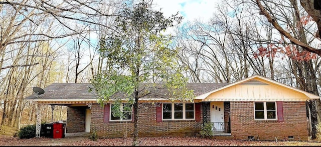 view of ranch-style home