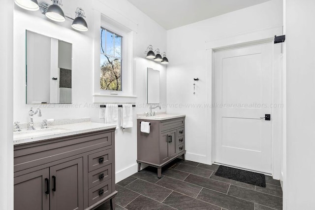 bathroom with vanity