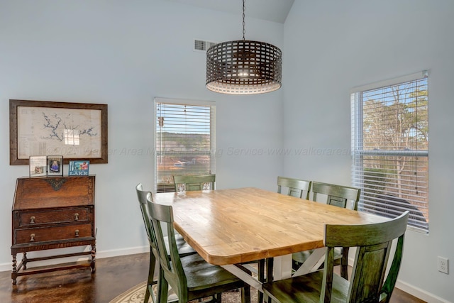 view of dining room