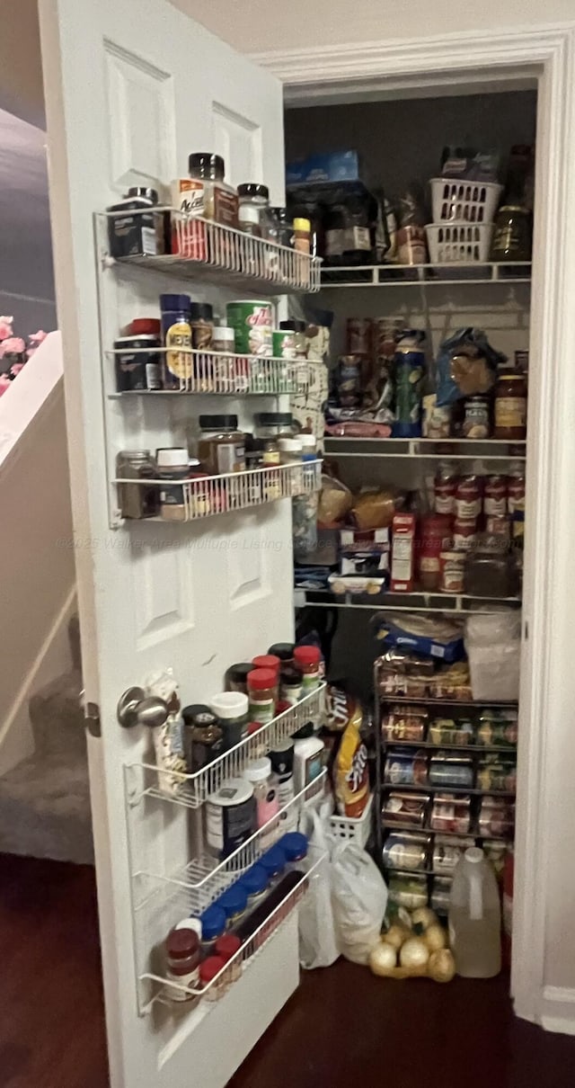 view of pantry