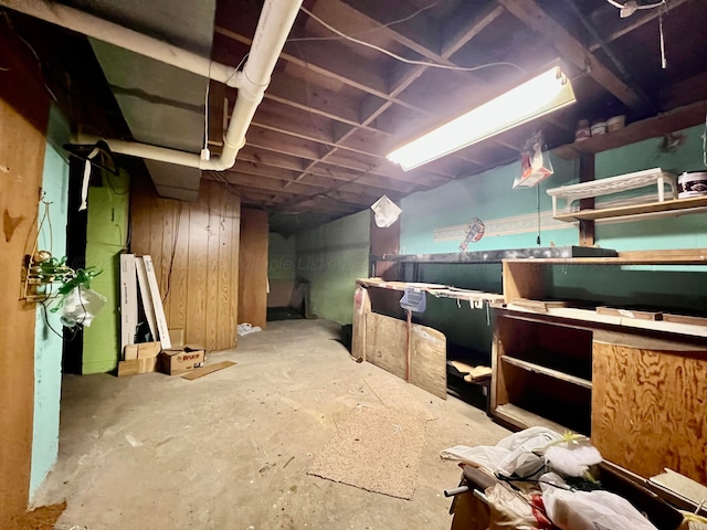 view of basement