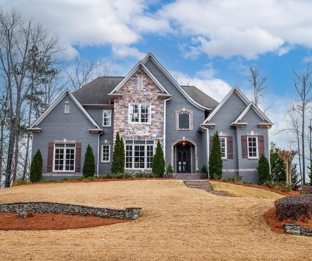 view of front of house with a front yard