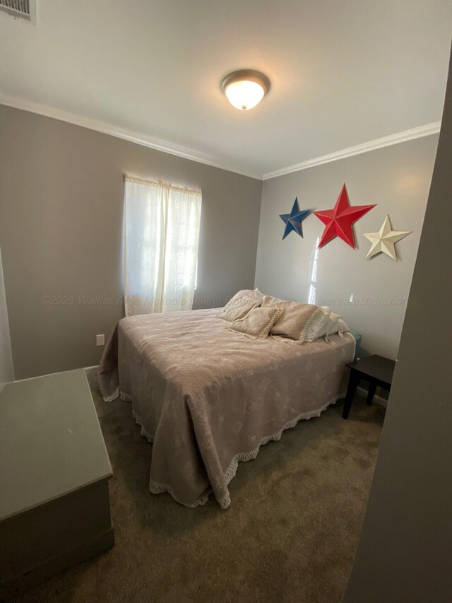 interior space with ornamental molding