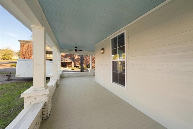 view of patio with a porch