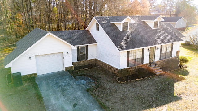 view of front of house featuring a garage