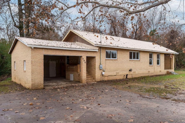 view of back of property