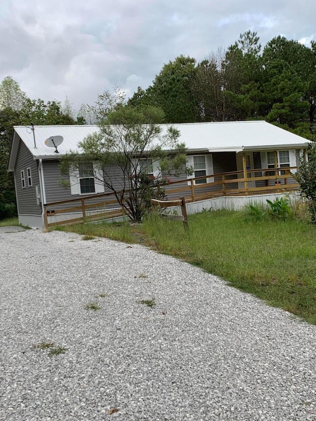 view of front of home