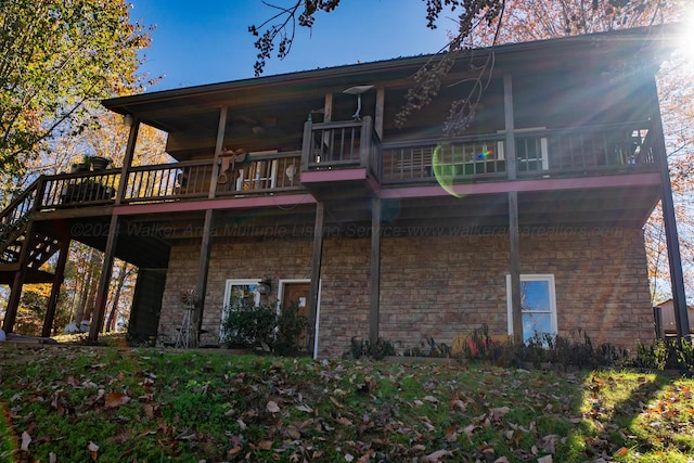 view of rear view of property