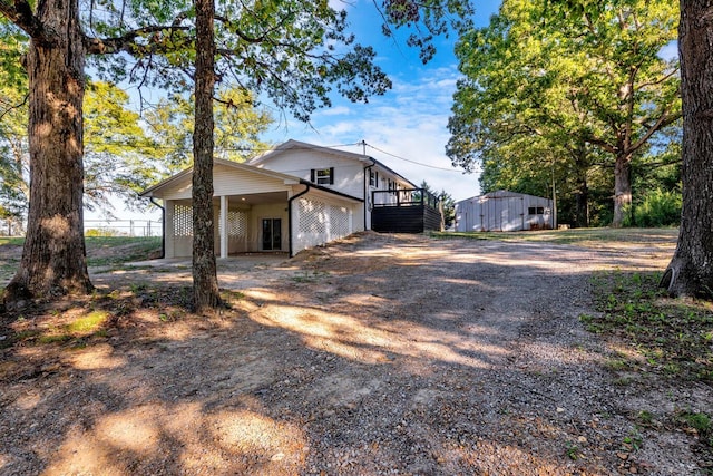 view of front of home