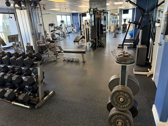 view of exercise room