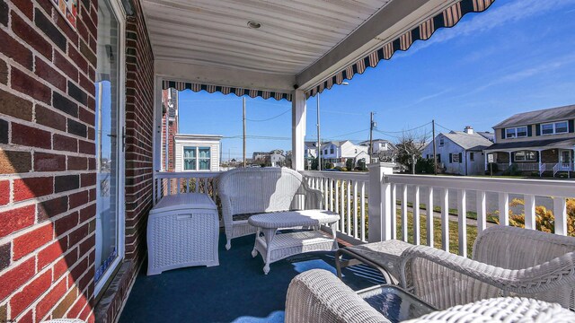 view of balcony