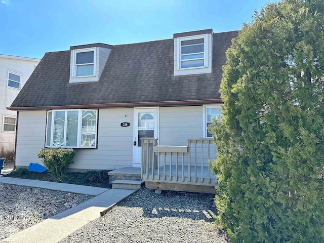 view of front of house featuring a deck