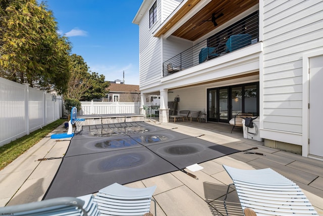 exterior space with a balcony