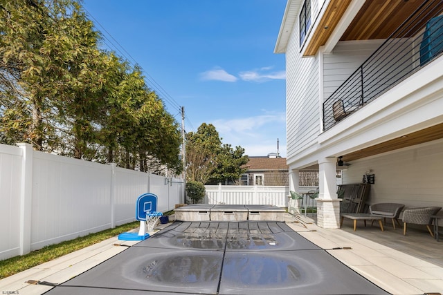 exterior space featuring a balcony