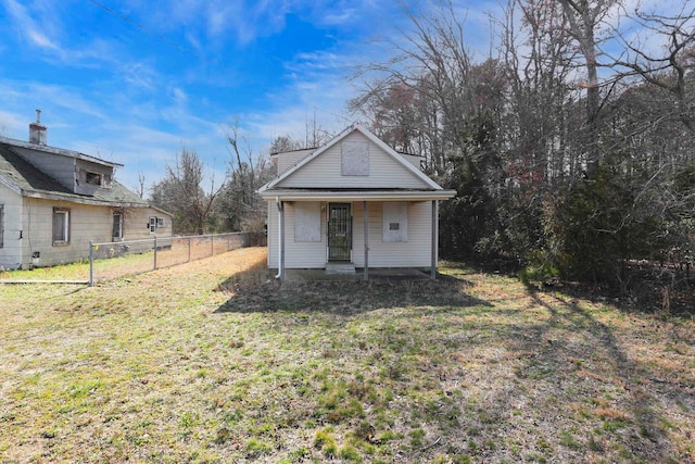 garage with a yard