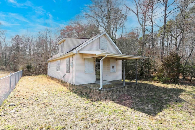 view of front of home