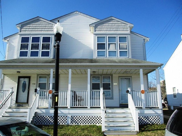 view of front of house with a porch