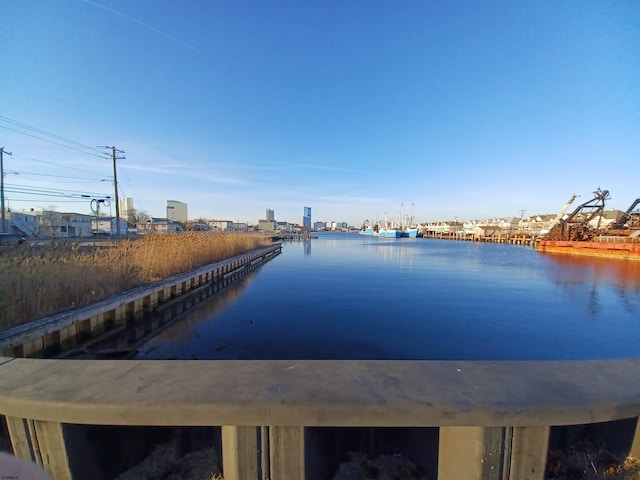 view of water feature