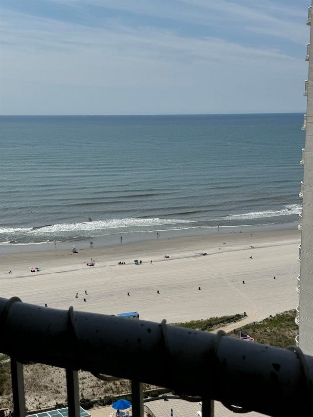 property view of water with a view of the beach