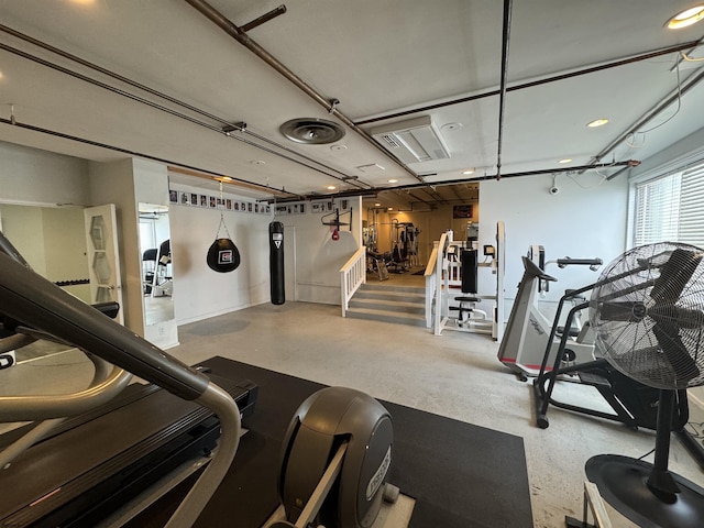 view of exercise room