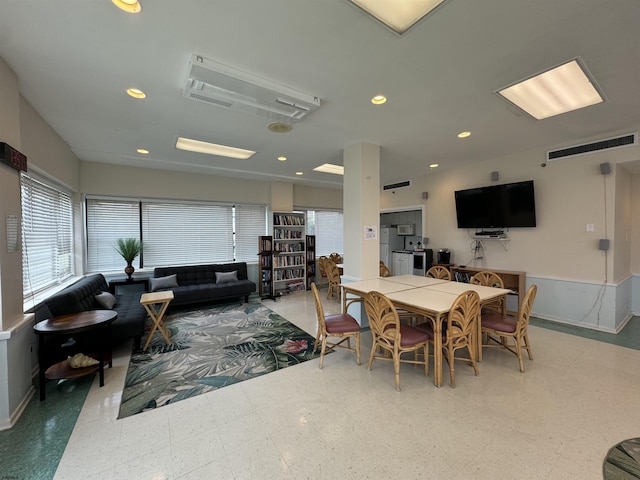 view of dining area