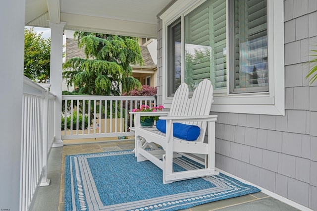 view of patio with covered porch