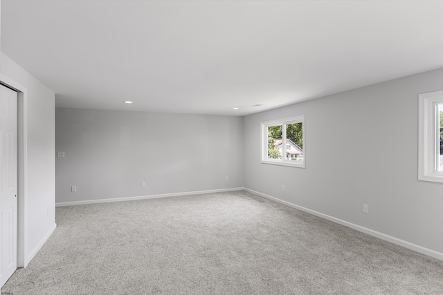 view of carpeted empty room