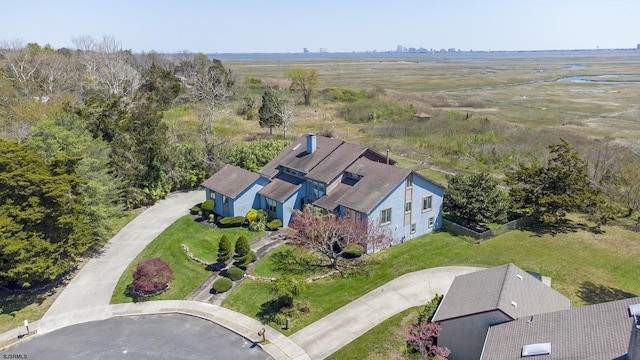 bird's eye view featuring a rural view