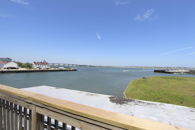 view of water feature