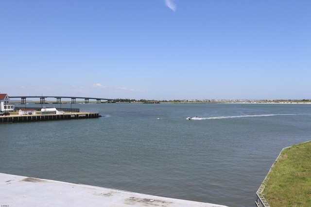 view of water feature