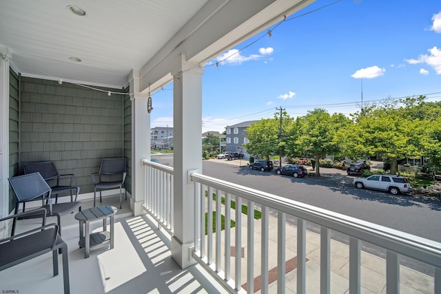 balcony with covered porch