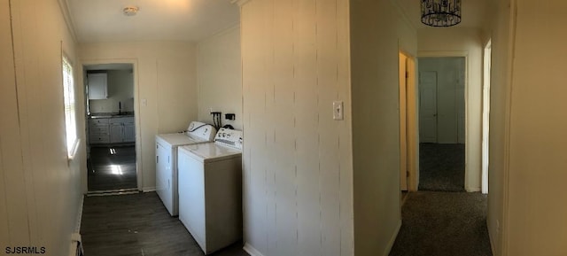 laundry area featuring washer and dryer