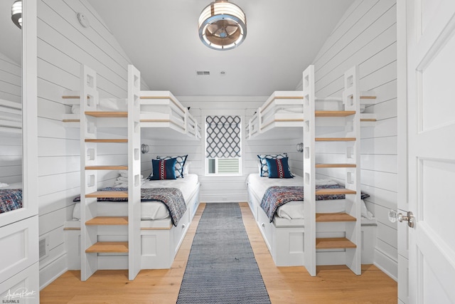 bedroom featuring light hardwood / wood-style flooring