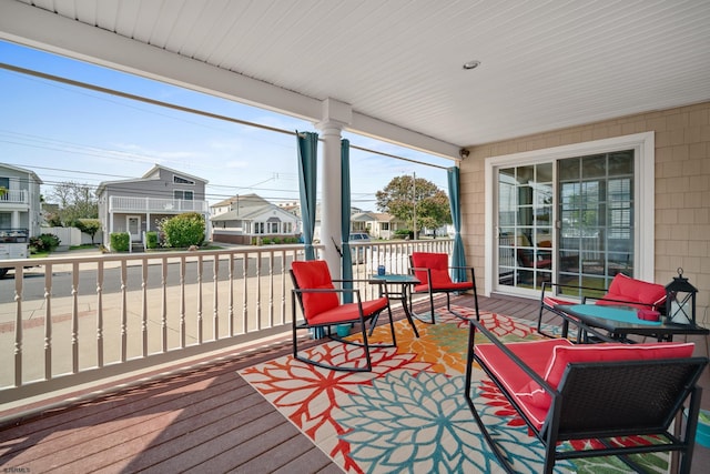 view of sunroom / solarium