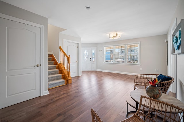 interior space with wood-type flooring