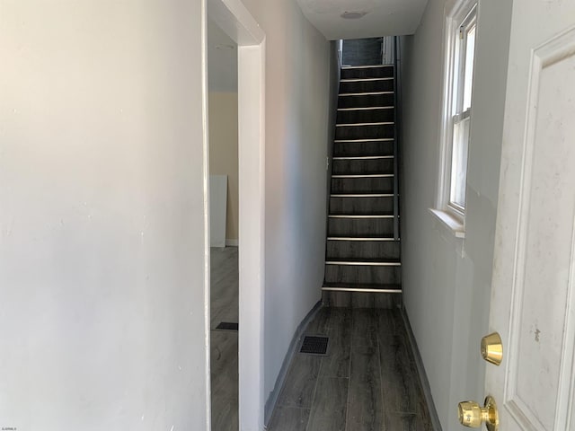 13 Vola Ln, Pleasantville, NJ 08232 - hallway with visible vents, plenty of natural light, wood finished floors, and stairway