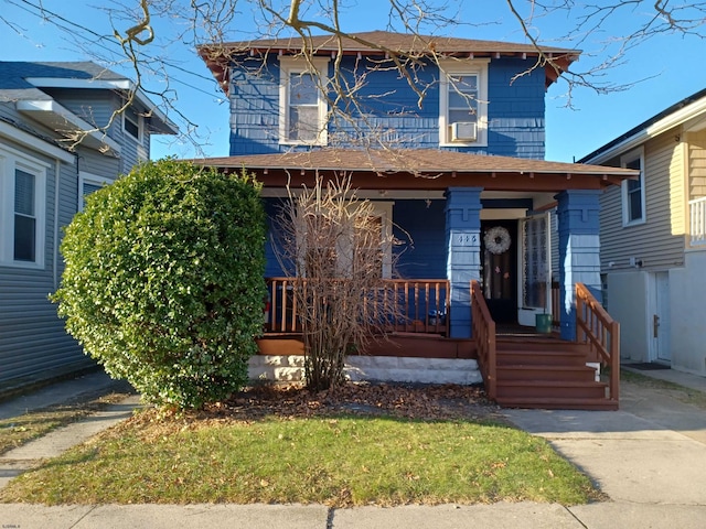 view of front of property featuring a porch