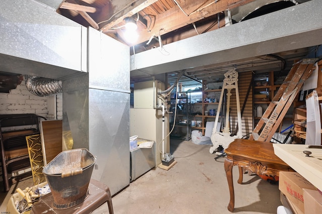 view of basement