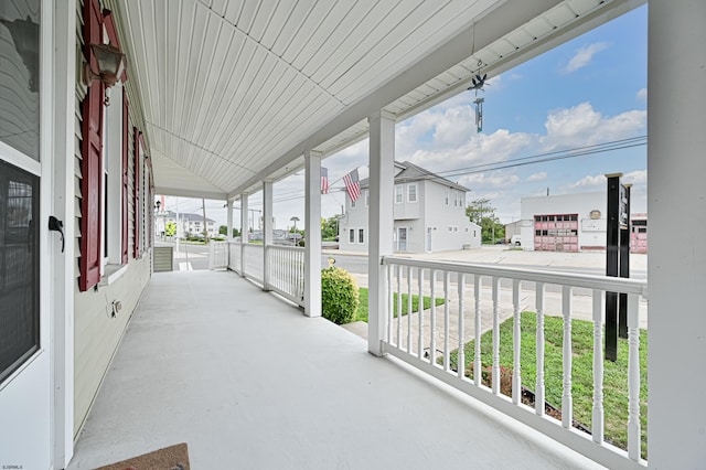 view of patio with covered porch