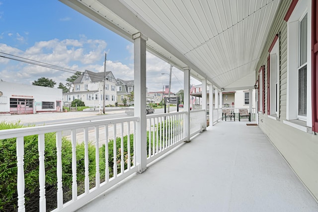 balcony with covered porch