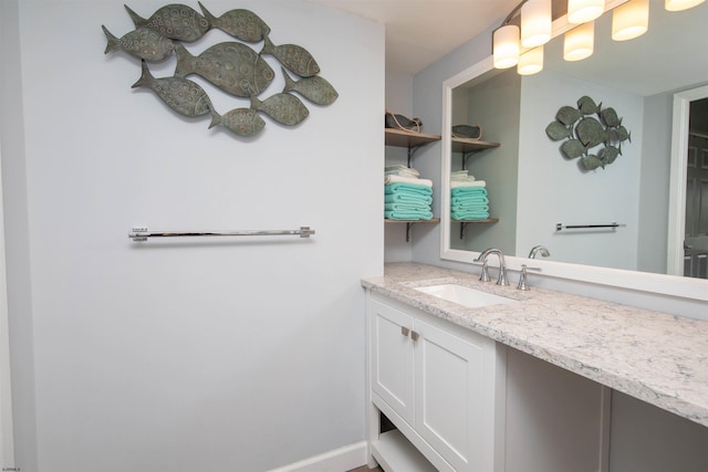 bathroom featuring vanity