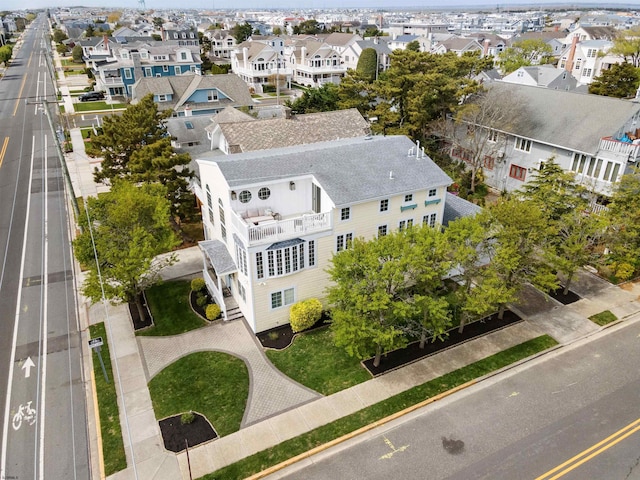 aerial view featuring a residential view