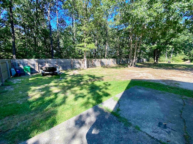 view of yard featuring a patio