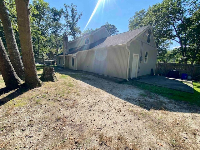 view of home's exterior featuring a patio