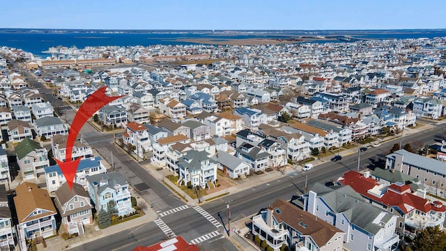 drone / aerial view featuring a residential view