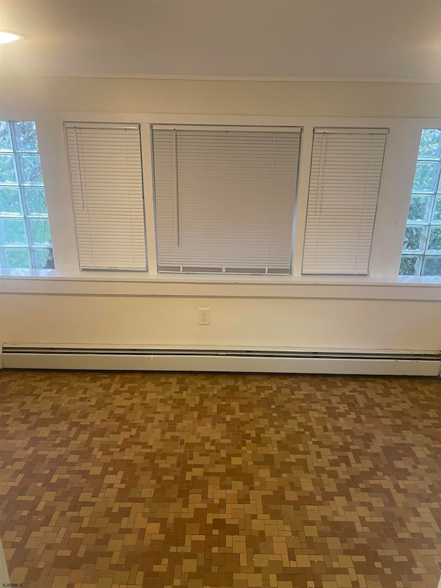 room details featuring a baseboard radiator