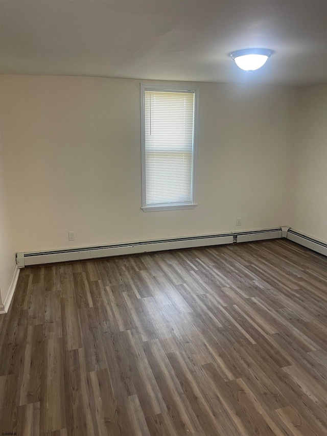 unfurnished room featuring dark hardwood / wood-style floors